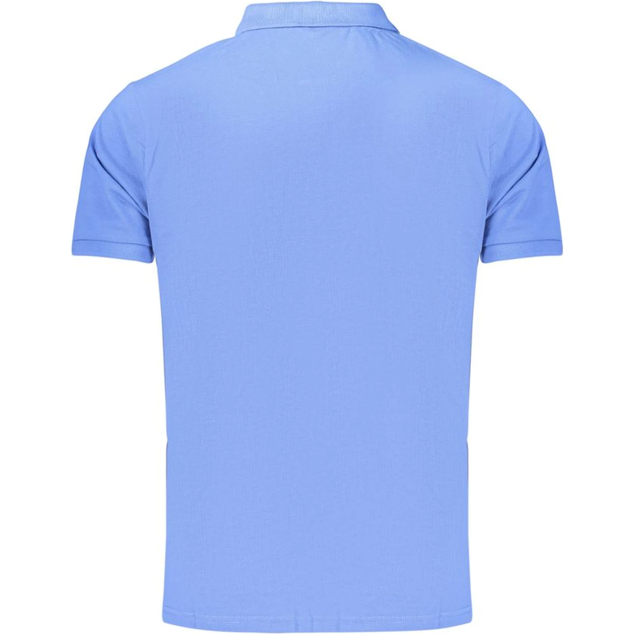 Blue Cotton Polo Shirt