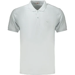 Blue Cotton Polo Shirt