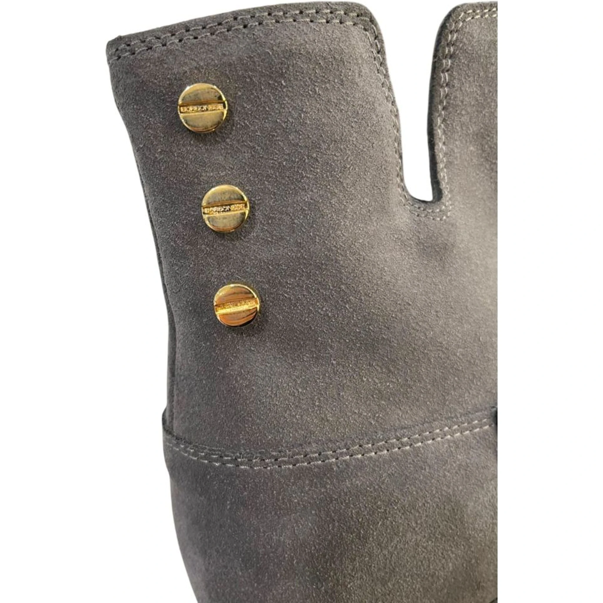 Grey Leather Women Boot