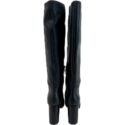 Black Leather Women Boot
