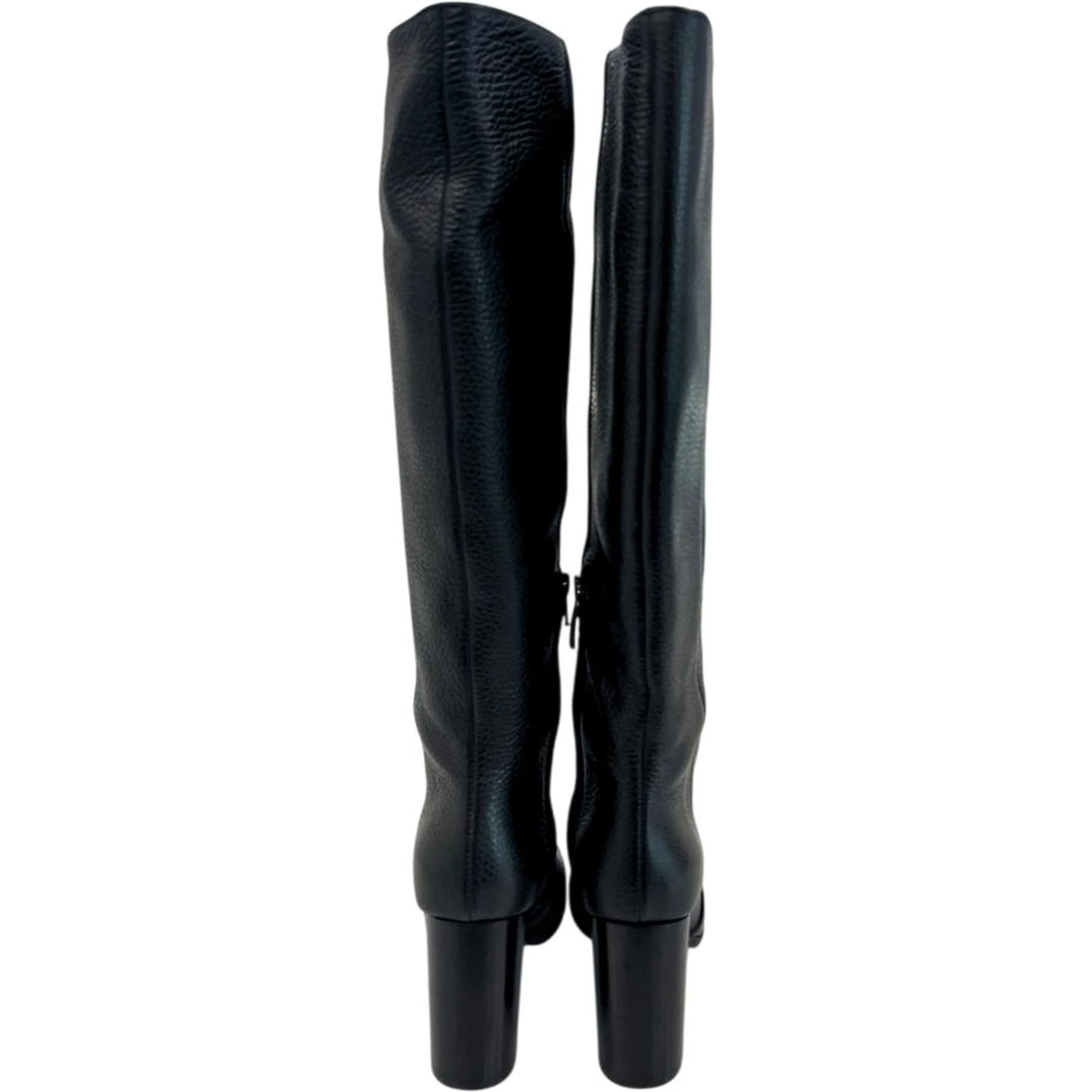 Black Leather Women Boot