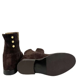 Brown Leather Women Boot