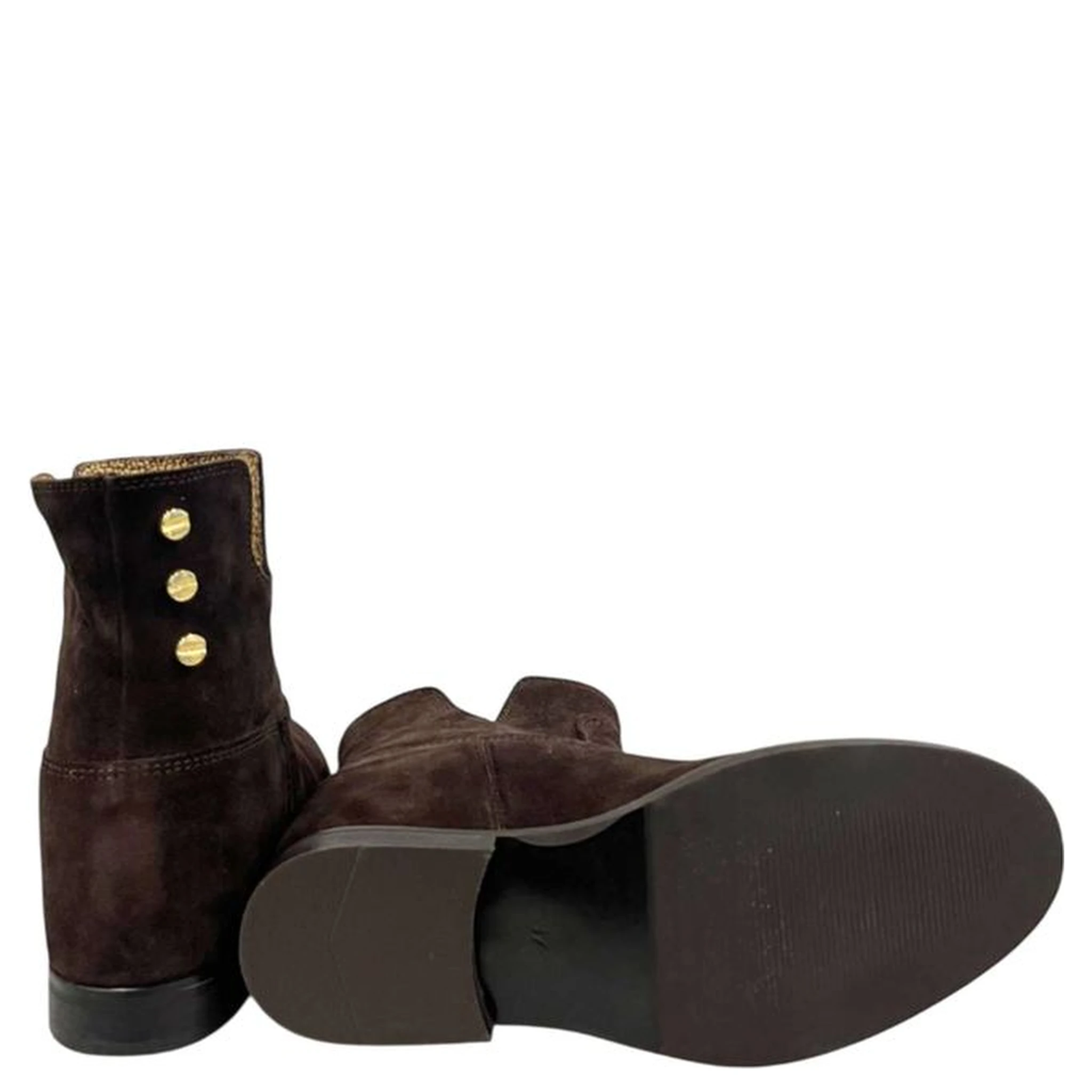 Brown Leather Women Boot