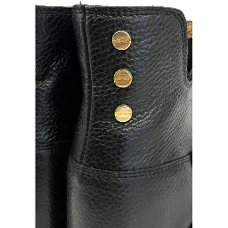 Black Leather Women Boot