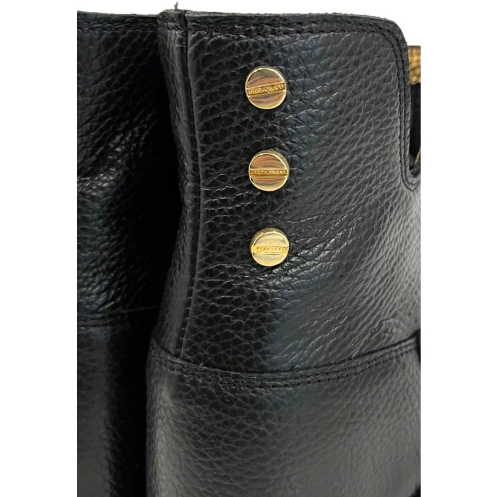 Black Leather Women Boot