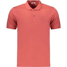 Red Cotton Polo Shirt