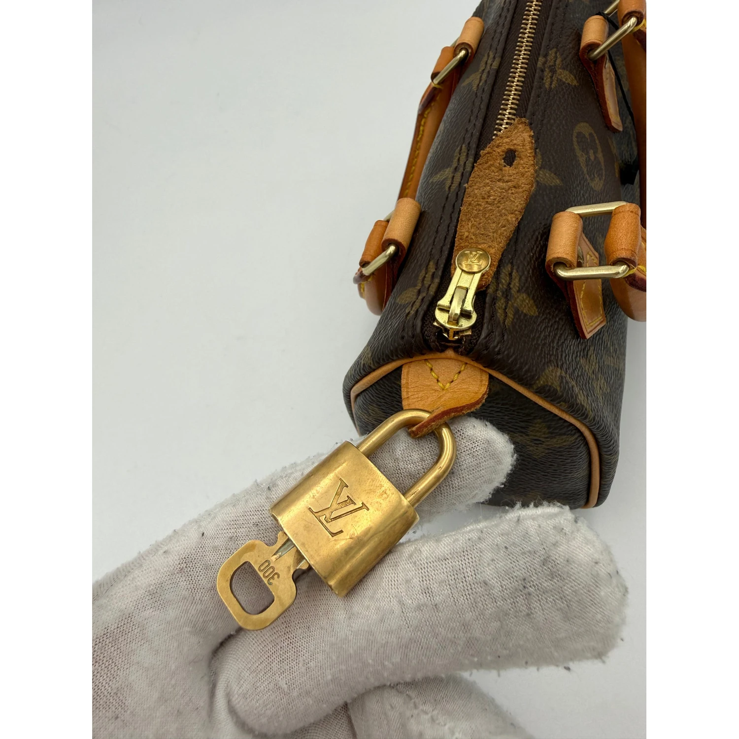 LOUIS VUITTON Nano Speedy Monogram Handbag