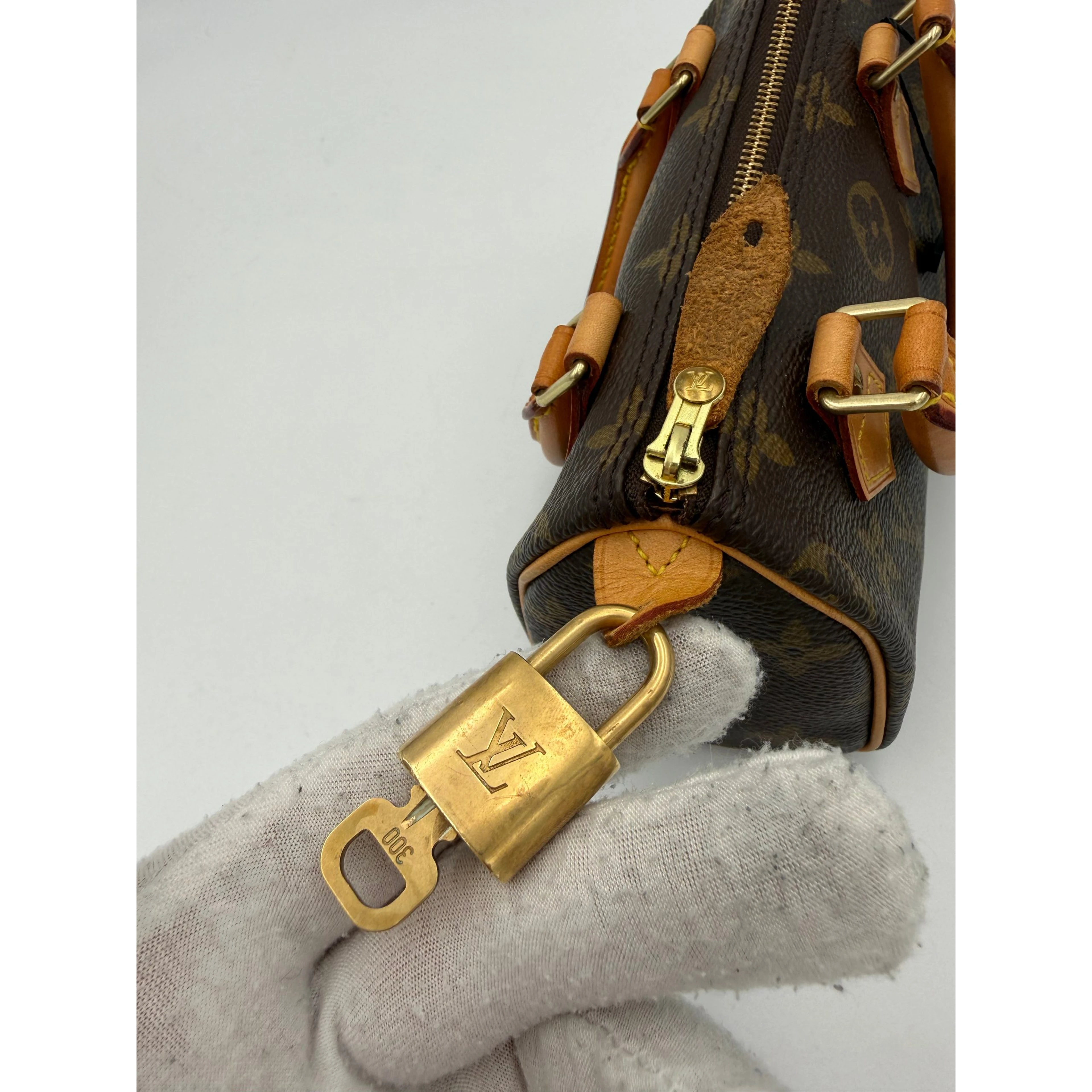 LOUIS VUITTON Nano Speedy Monogram Handbag