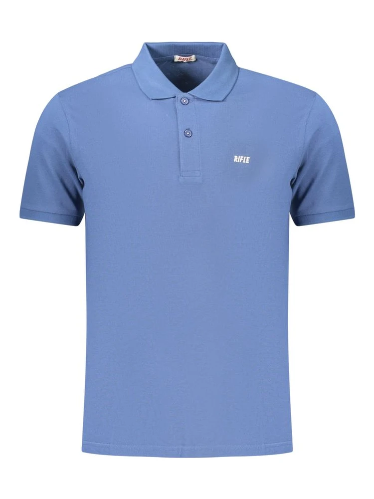 Blue Cotton Polo Shirt