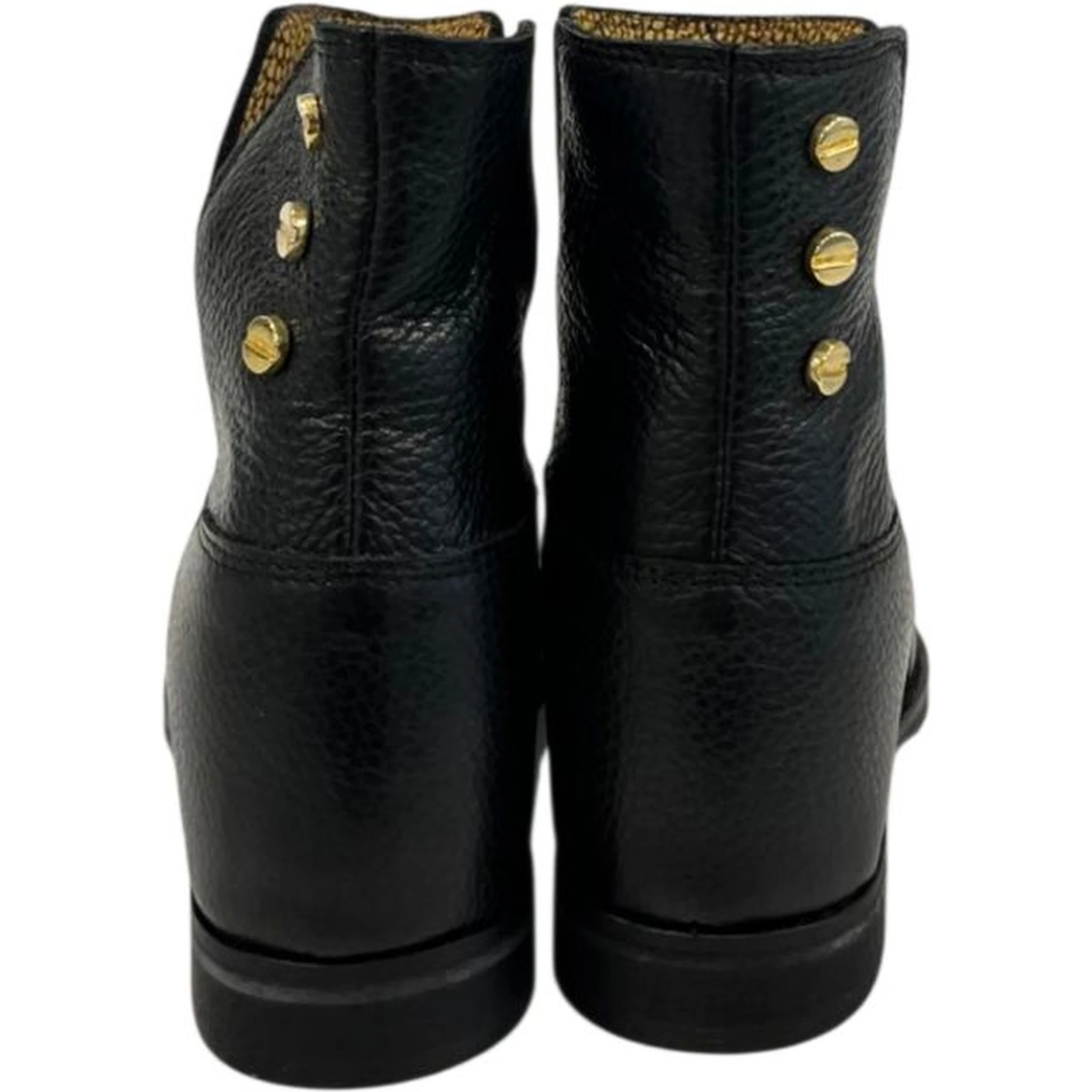 Black Leather Women Boot