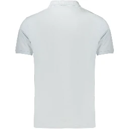 Blue Cotton Polo Shirt