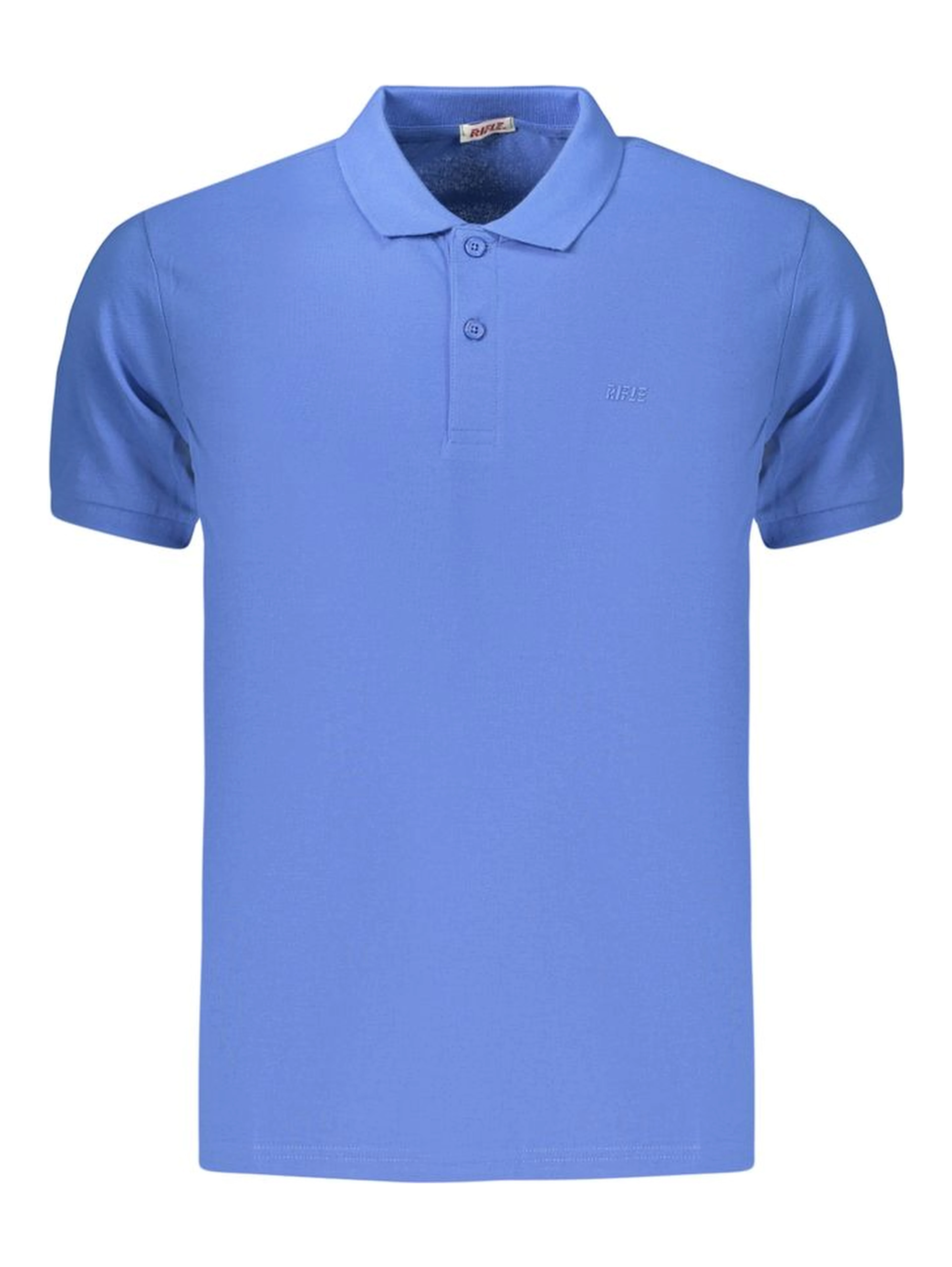 Blue Cotton Polo Shirt