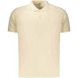 Beige Cotton Polo Shirt