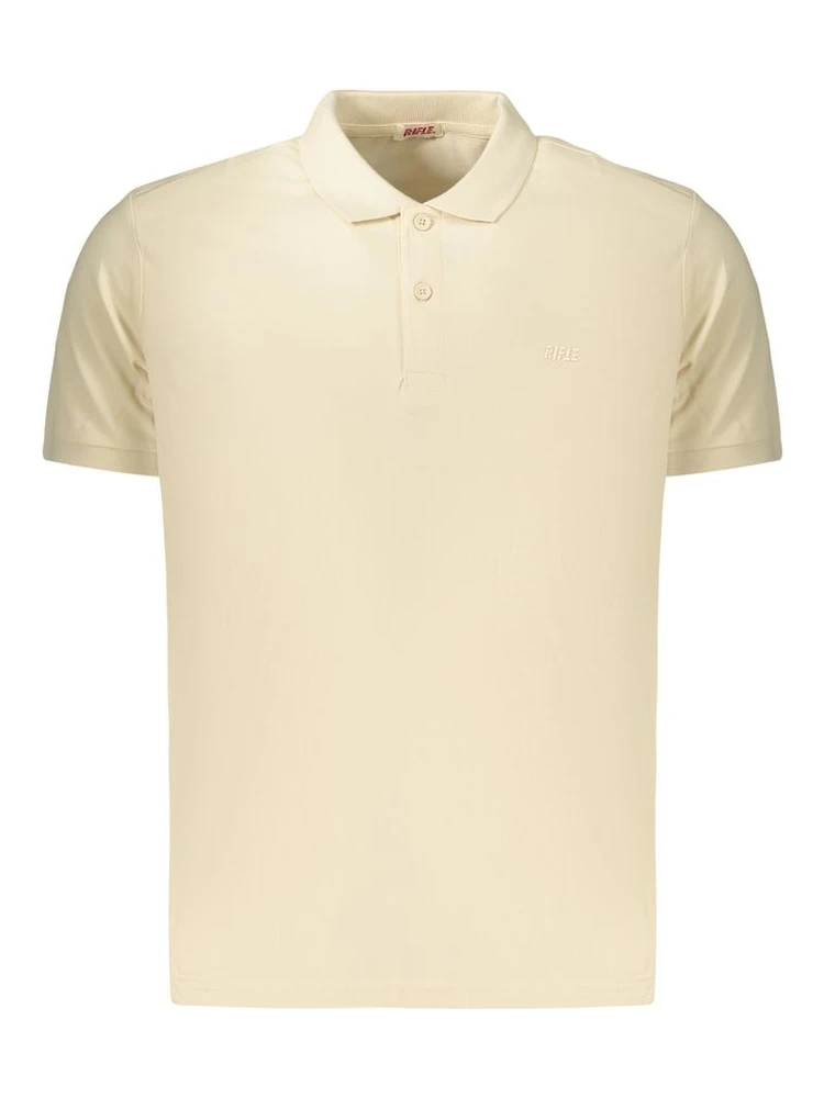 Beige Cotton Polo Shirt
