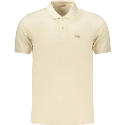 Beige Cotton Polo Shirt