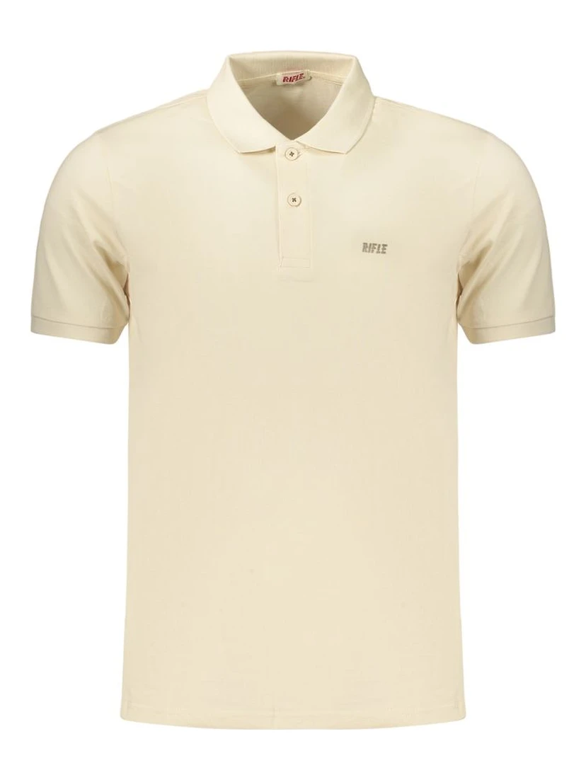Beige Cotton Polo Shirt