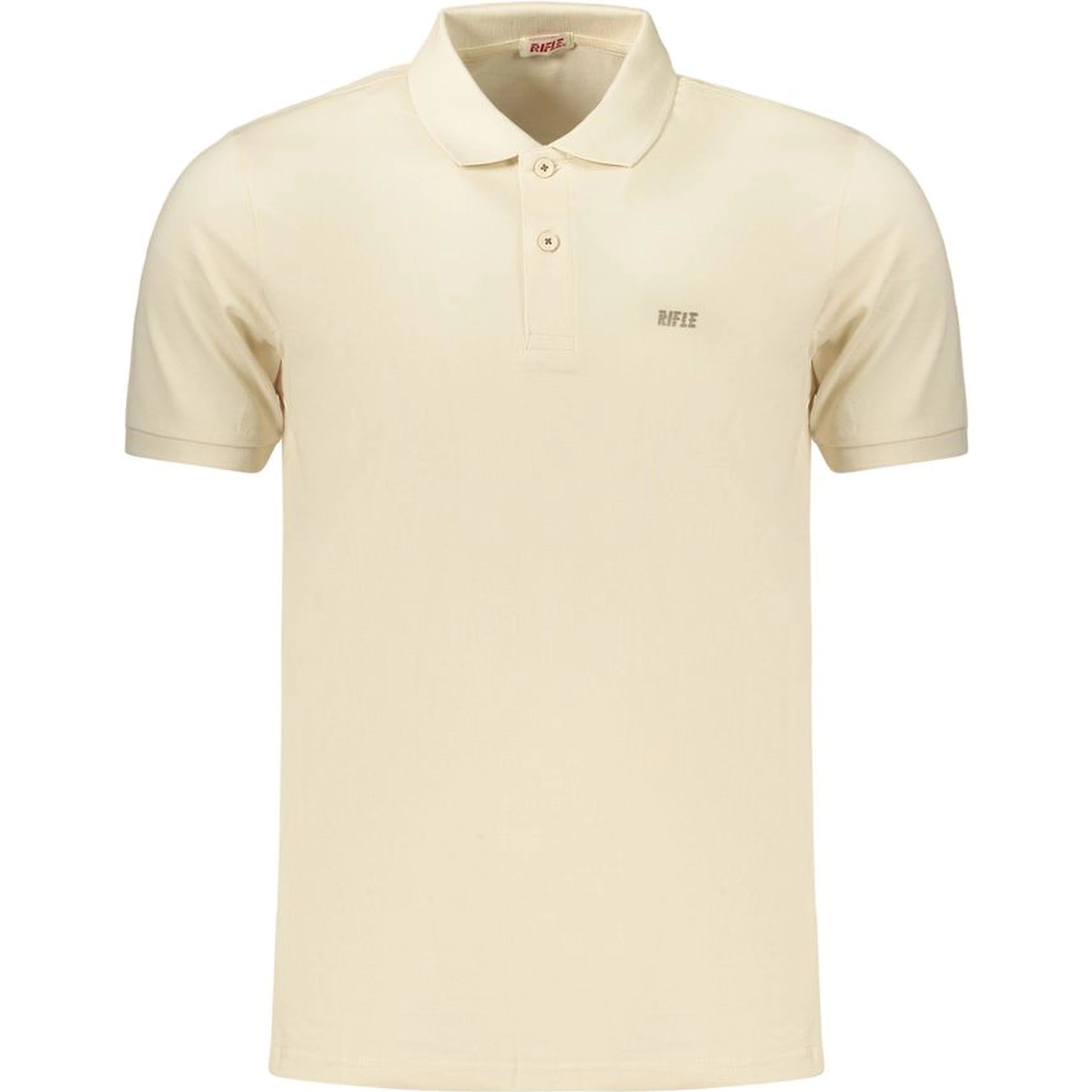Beige Cotton Polo Shirt