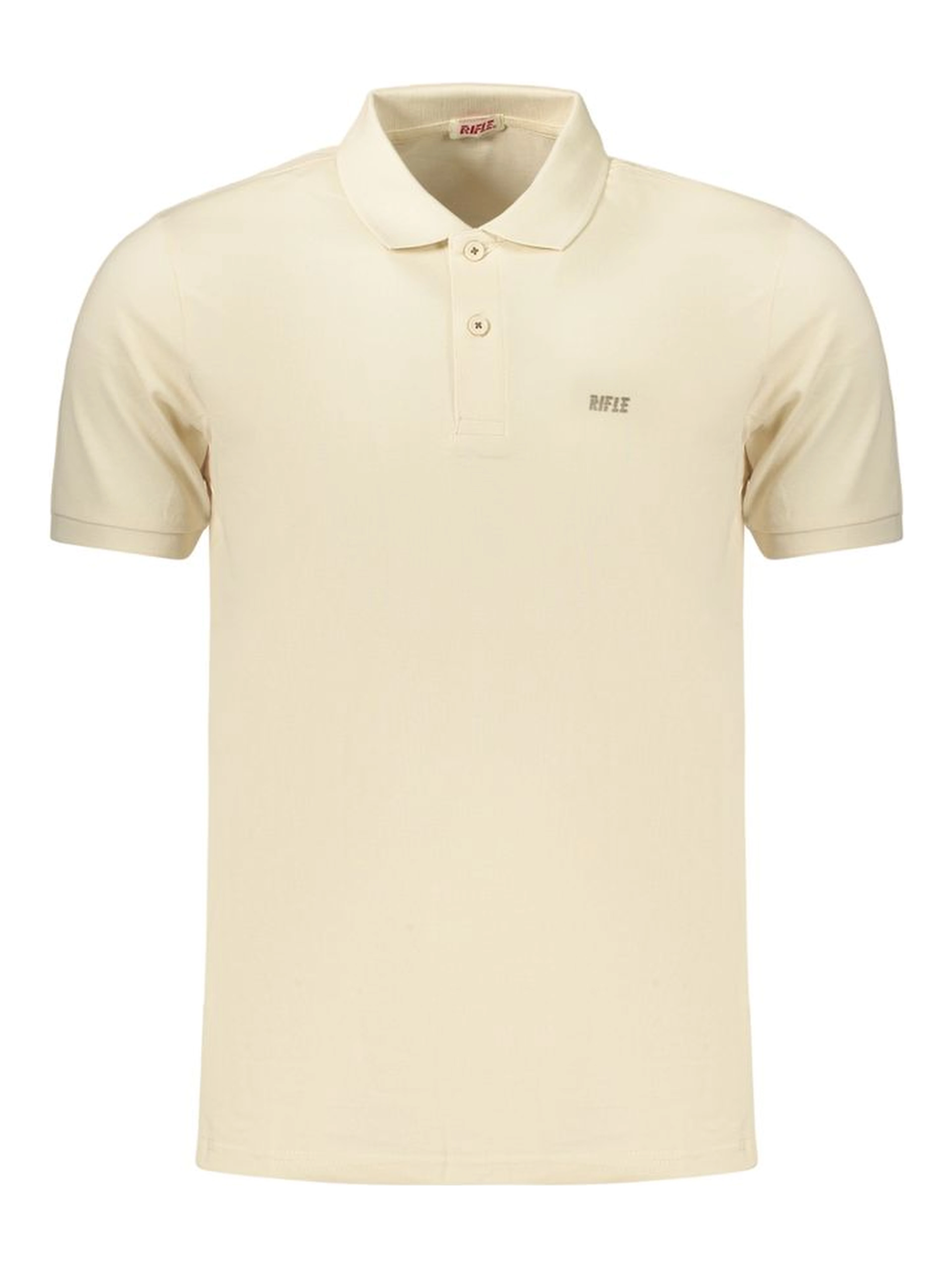 Beige Cotton Polo Shirt