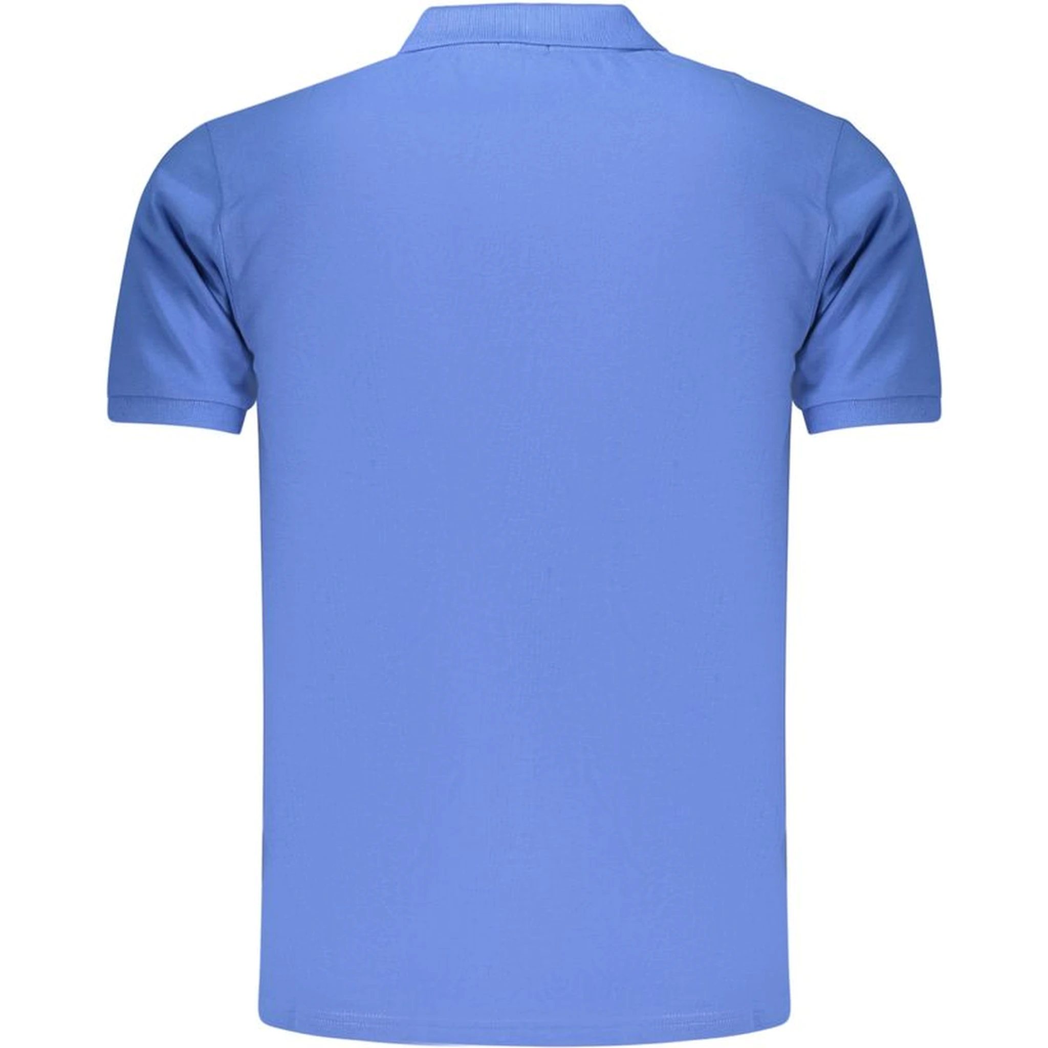 Blue Cotton Polo Shirt