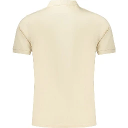 Beige Cotton Polo Shirt