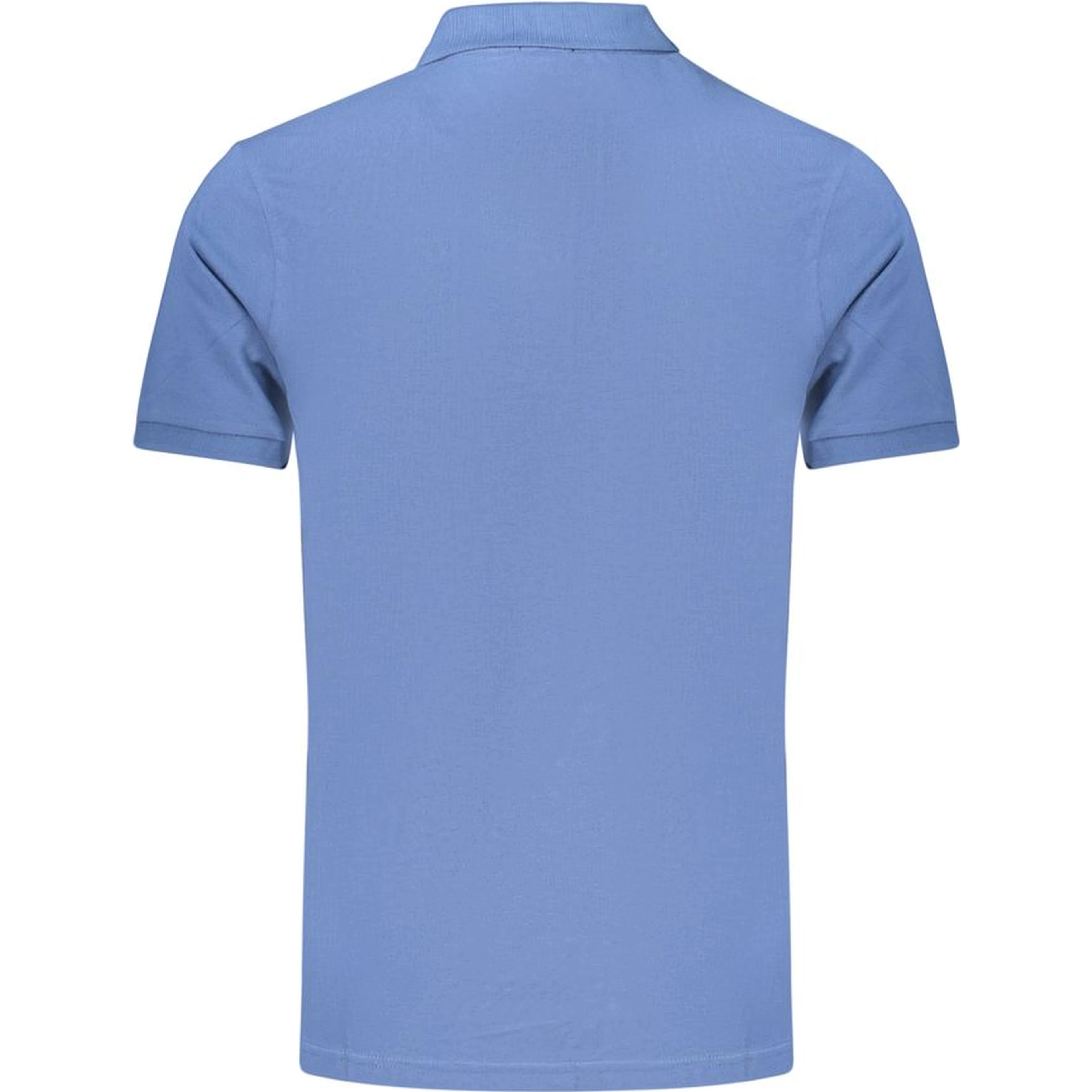 Blue Cotton Polo Shirt