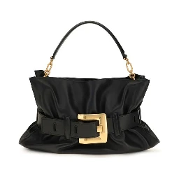 Black Calf Leather Bos Taurus Shoulder Bag
