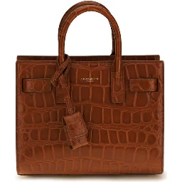 حقيبة كتف بوس توروس من جلد العجل البني