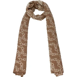 Brown Acetate Scarf