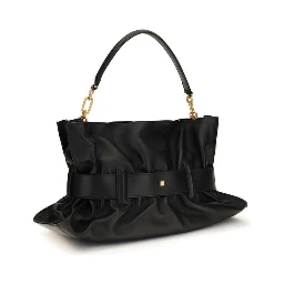 Black Calf Leather Bos Taurus Shoulder Bag