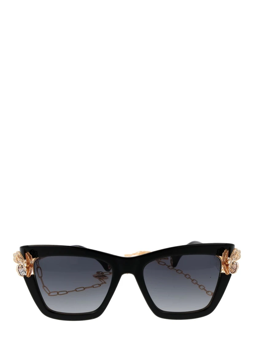 Black Polyamide Sunglasses