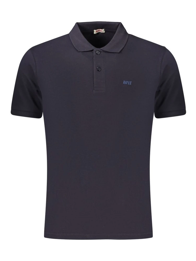 Blue Cotton Polo Shirt