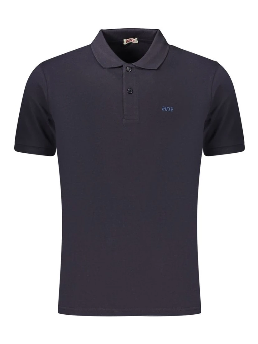Blue Cotton Polo Shirt