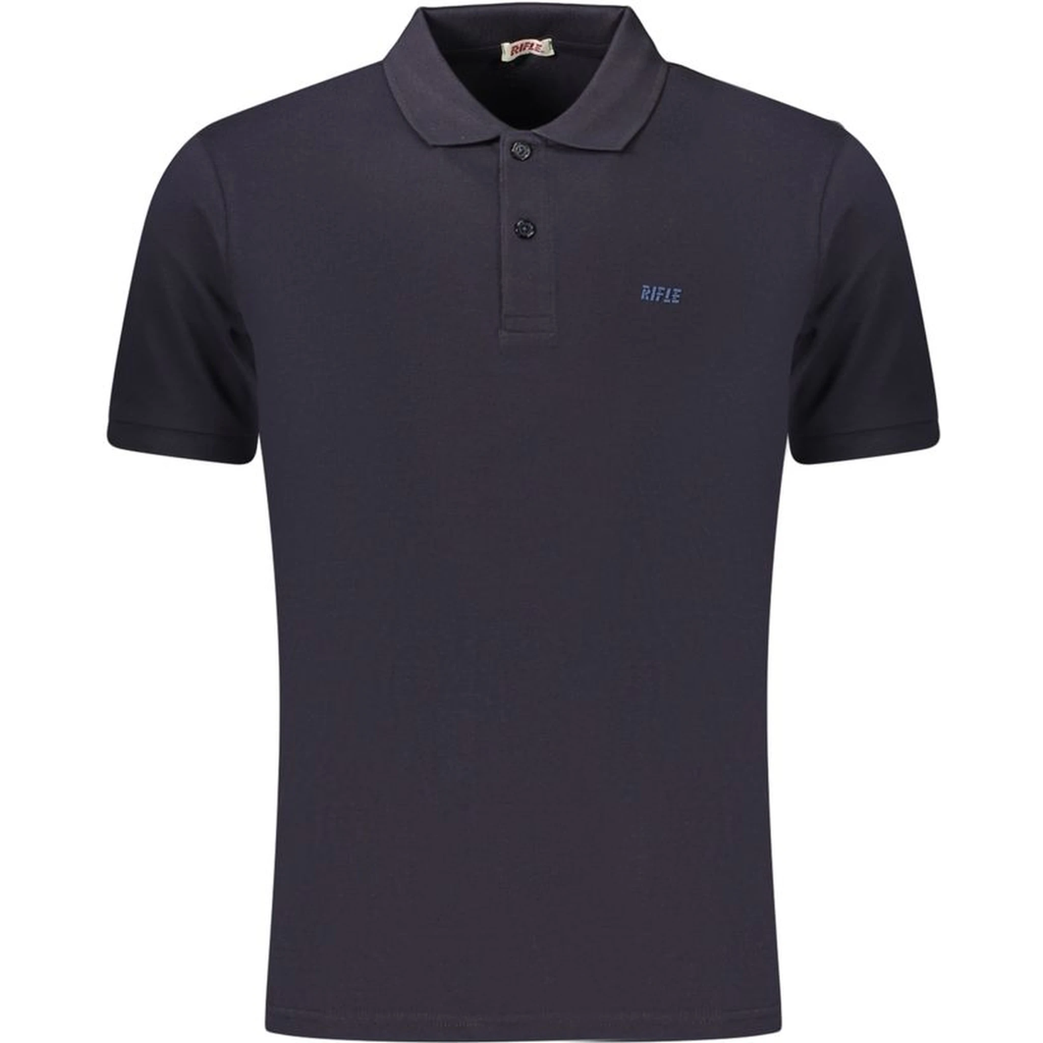 Blue Cotton Polo Shirt