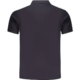 Blue Cotton Polo Shirt