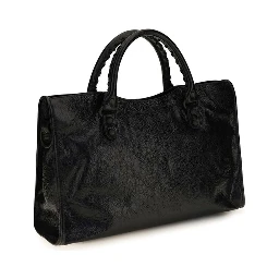 حقيبة كتف من جلد الخروف الأسود (Ovis Aries Aries)