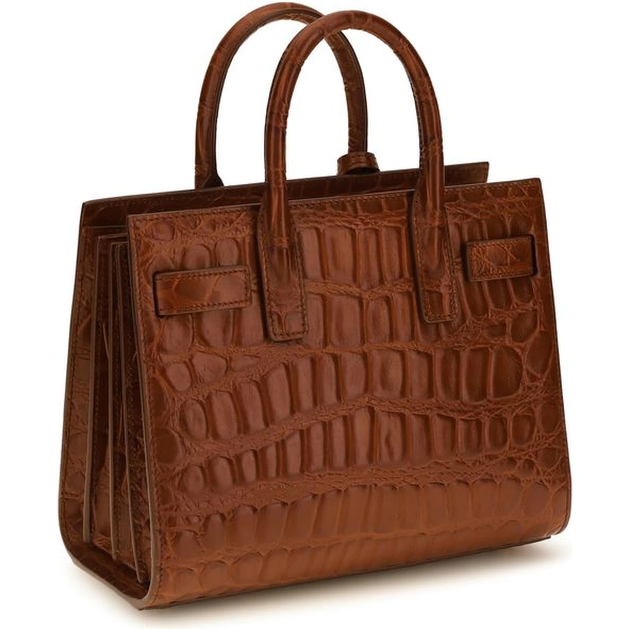 حقيبة كتف بوس توروس من جلد العجل البني