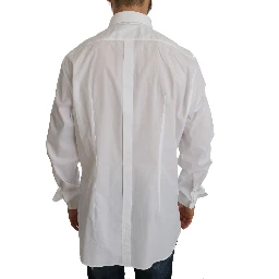 White 100% Cotton GOLD Slim Dress Shirt