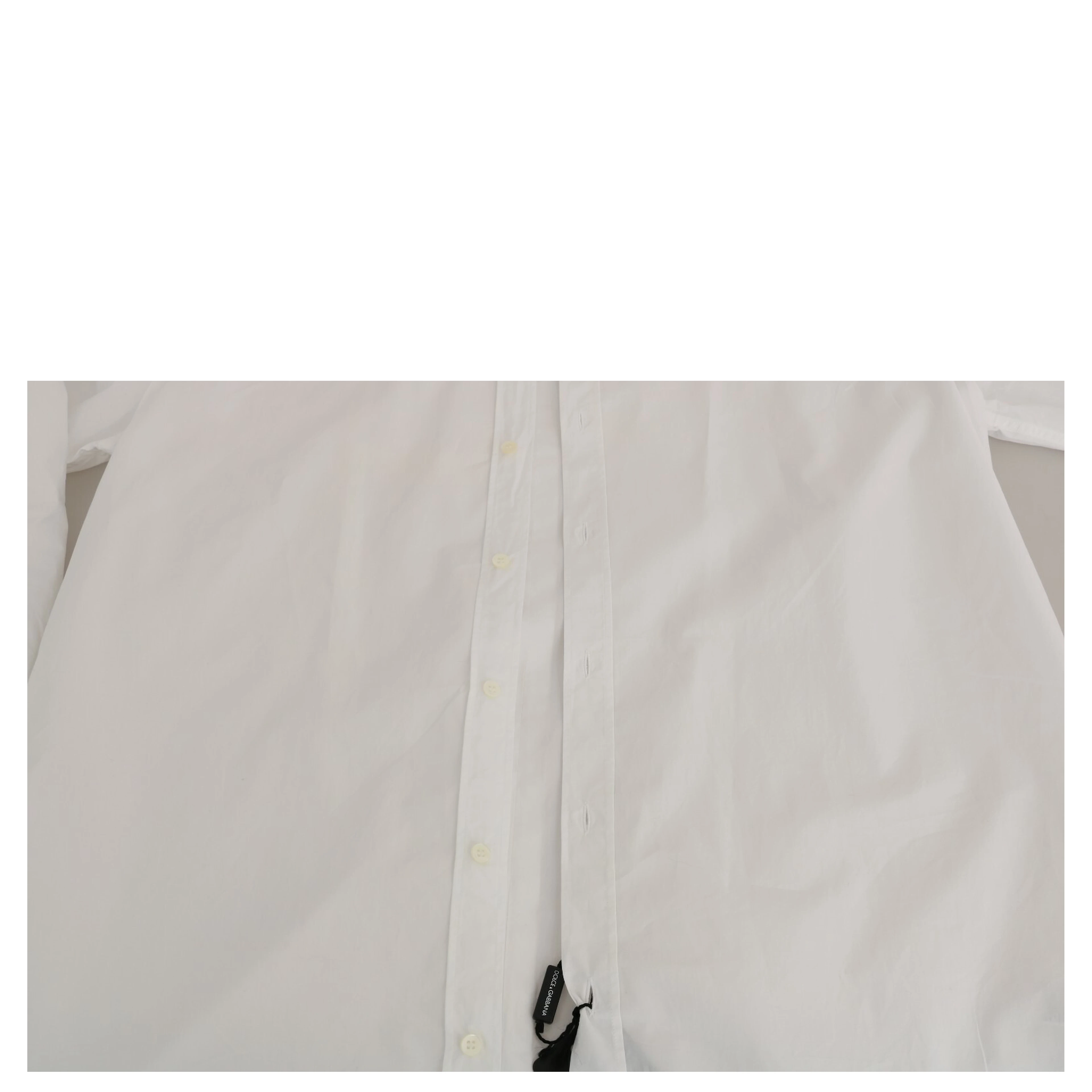 White 100% Cotton GOLD Slim Dress Shirt