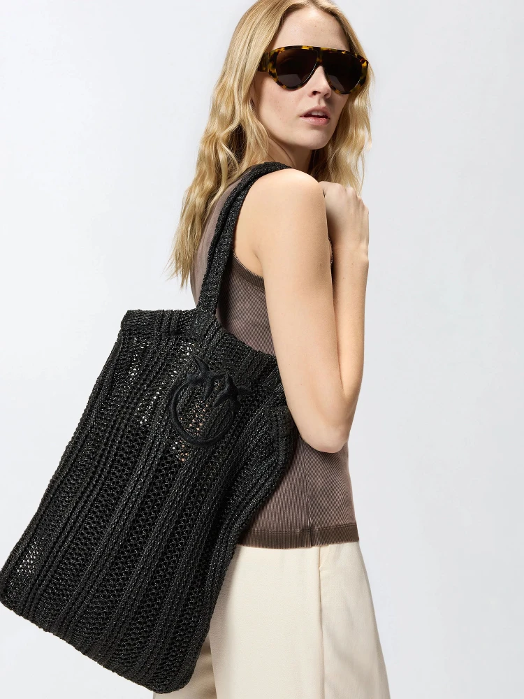 PINKO EASY TOTE RAFIA handbag alternative