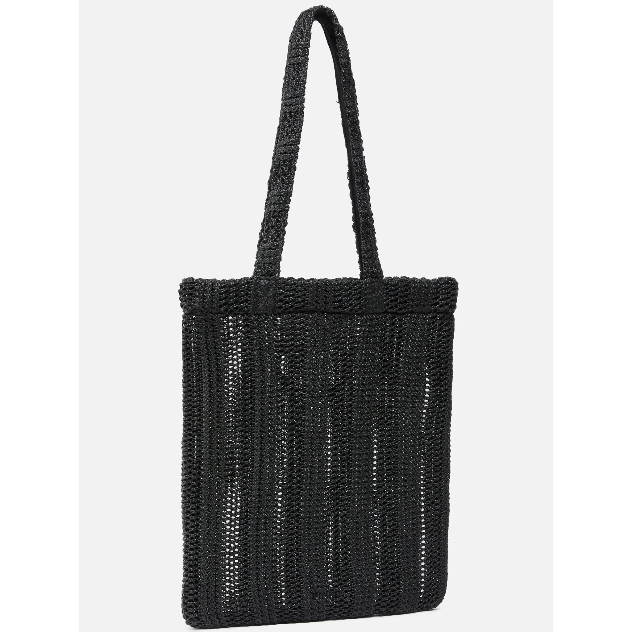 PINKO EASY TOTE RAFIA handbag