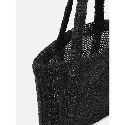 PINKO EASY TOTE RAFIA handbag