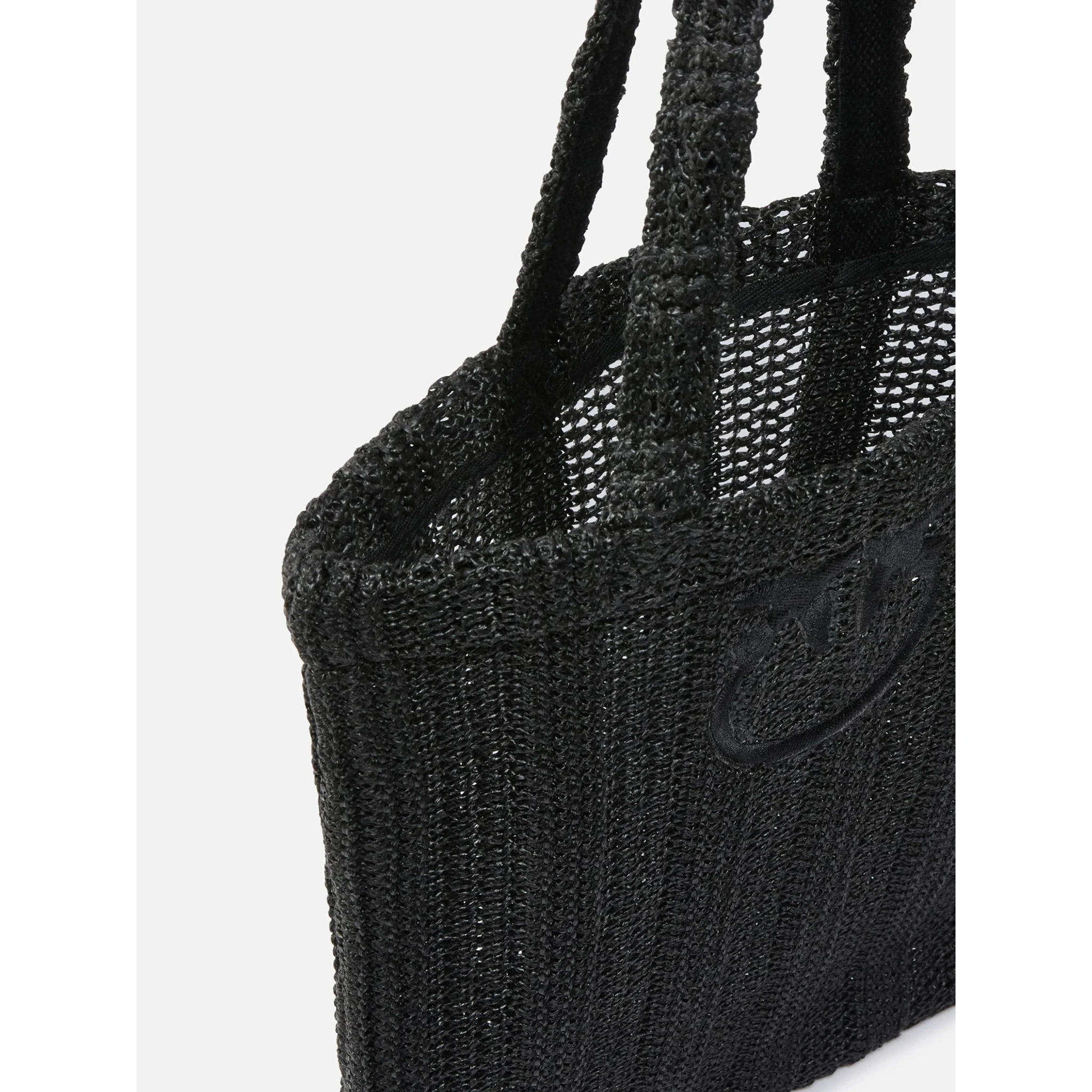 PINKO EASY TOTE RAFIA handbag