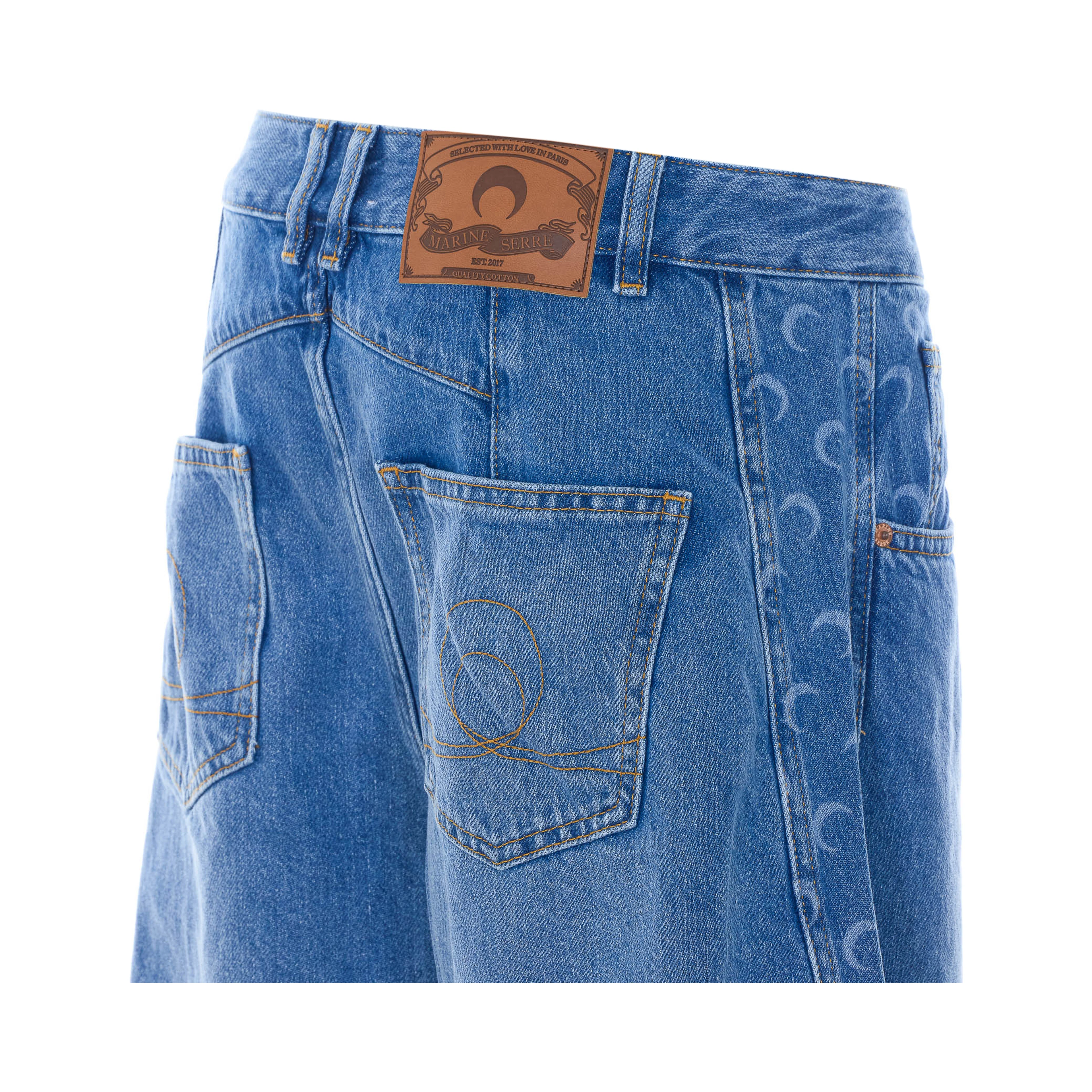MARINE SERRE Jeans Blue