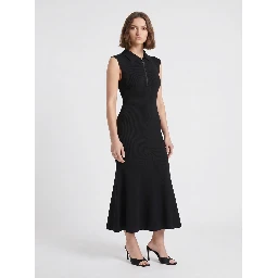 SLEEVELESS ZIP DRESS