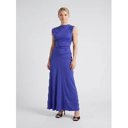 SLEEVELESS DRAPED GOWN