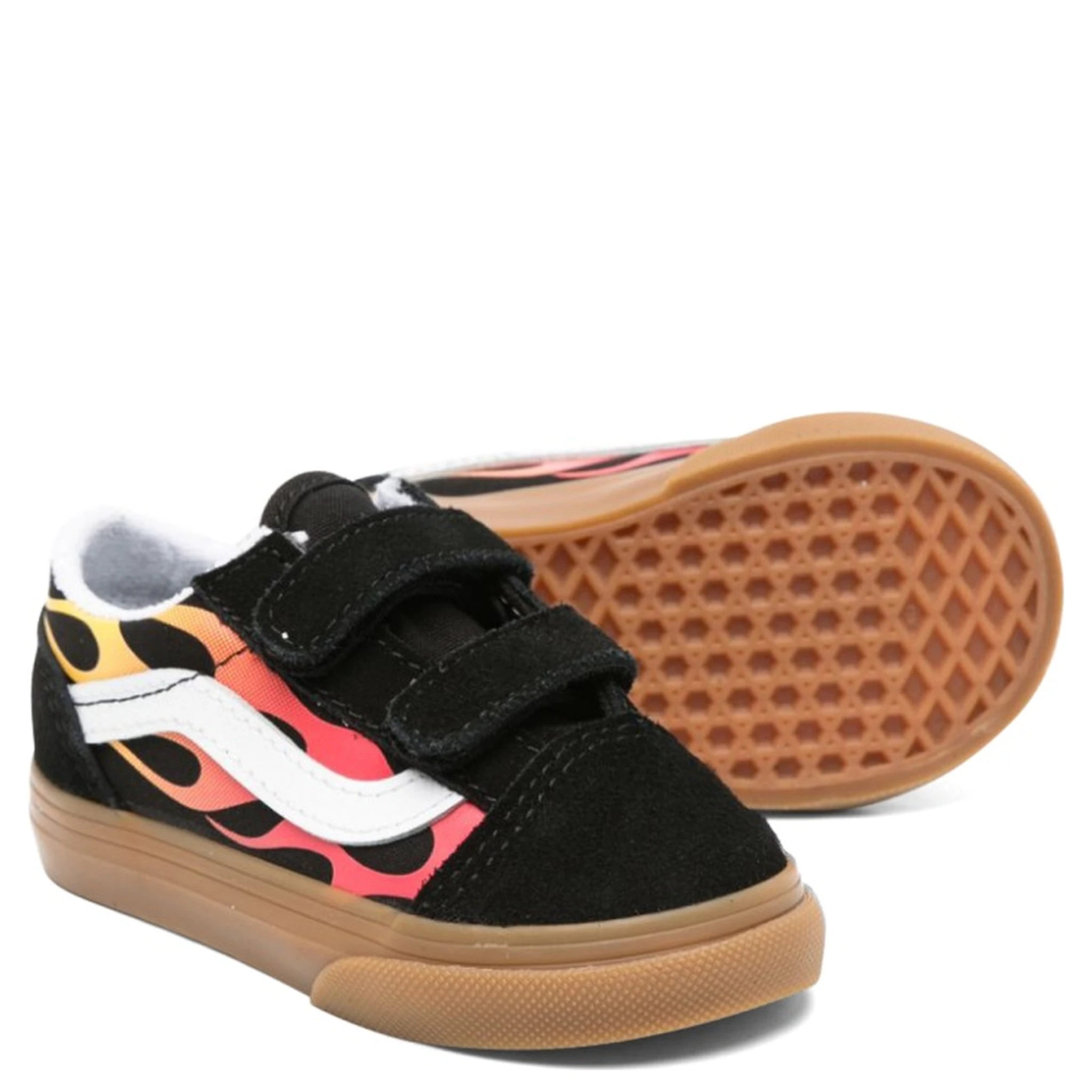 old skool v flame black/gum