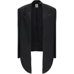 Black Viscose Coat