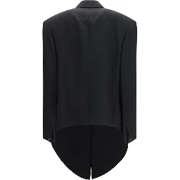 Black Viscose Coat
