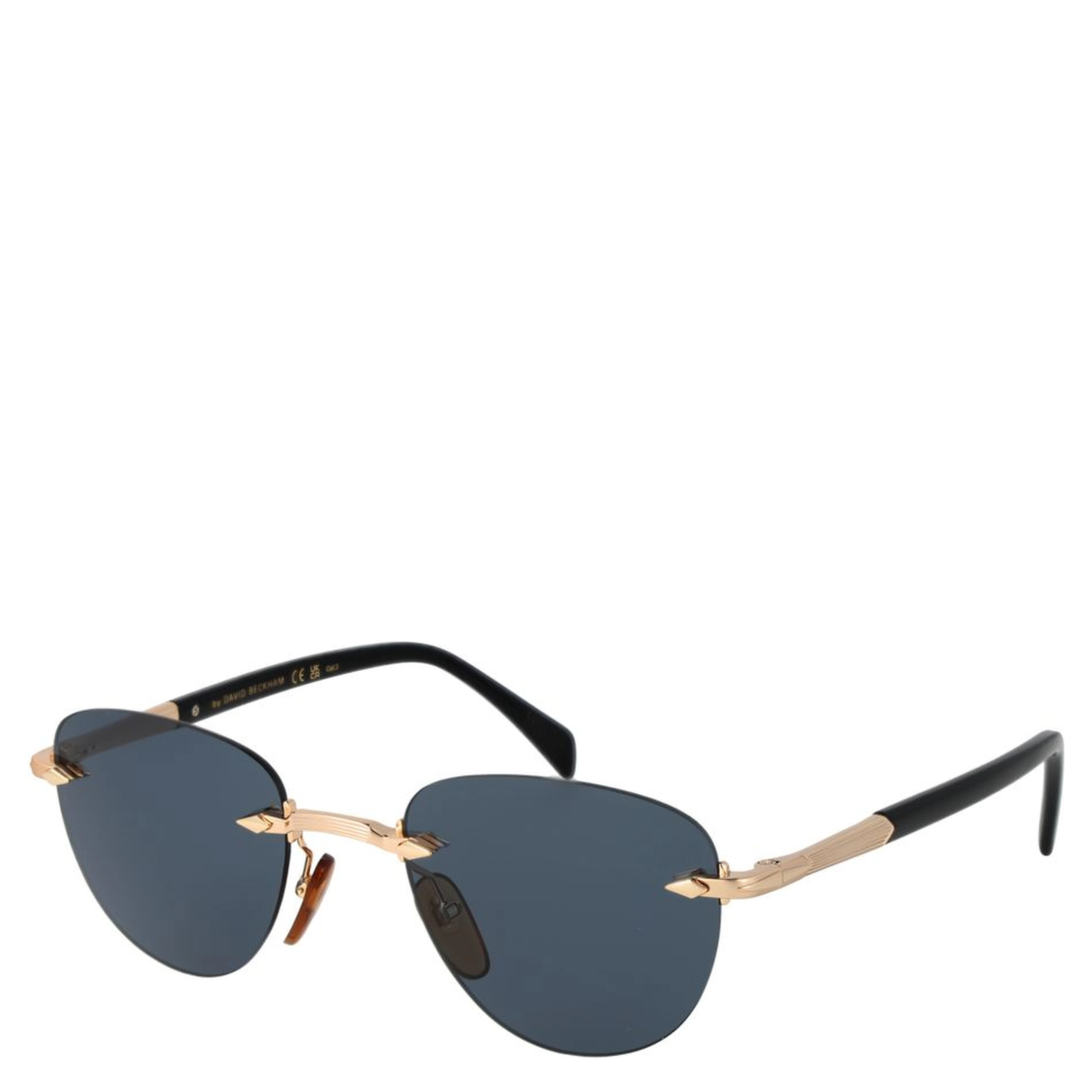 Rose Gold Metal Sunglasses