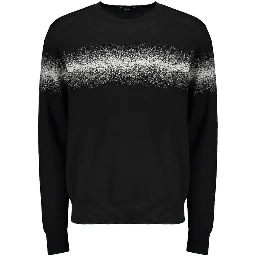 Black Cotton Sweatshirt
